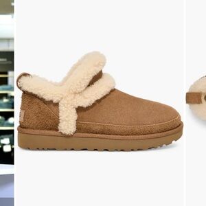 UGG Classic Ultra Mini Spillseam Genuine Shearling Bootie (Women)